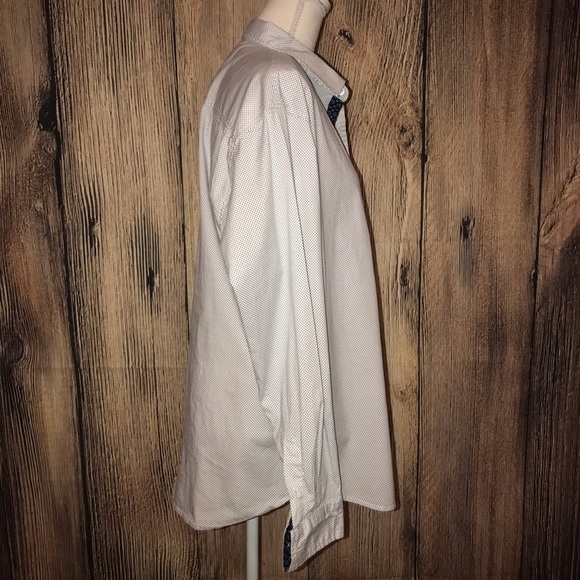 Paper Denim & Cloth XL slim stretch white and blue button up shirt - Picture 4 of 7